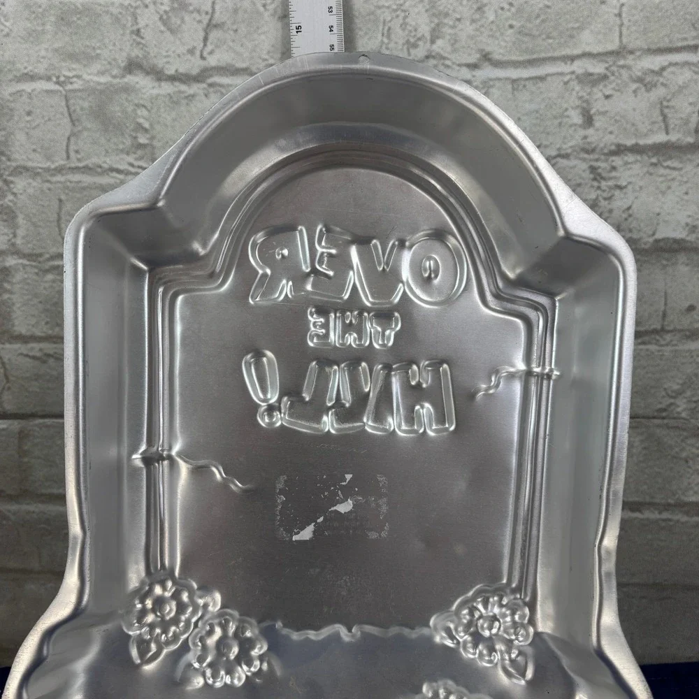 Wilton Over The Hill Tombstone Cake Pan 2105-1237 Vintage 1995 Aluminum Pan